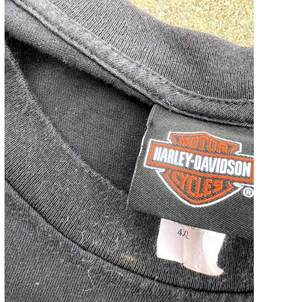 Harley Davidson Black Short Sleeve Crewneck T-Shirt, Men's size 4XL